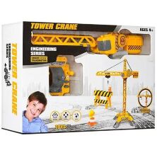 Будівельний кран на р/у з рухомими деталями 9113 на радіоуправлінні. Світлові ефекти**
