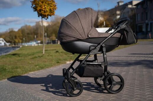 Універсальна всесезонна дитяча коляска 2в1 "Discovery" з сумкою дощовиком і сіткою