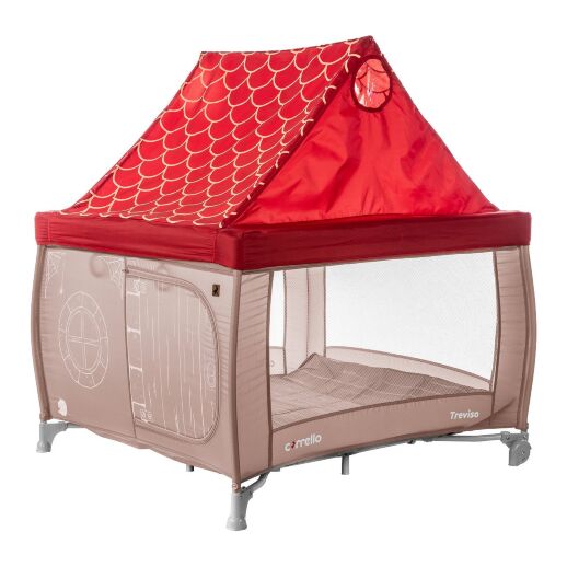 Манеж дитячий CARRELLO Treviso CRL-11603 Sand Beige знімний дах