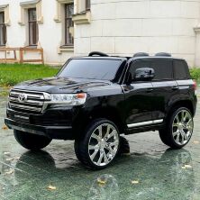 Дитячий електромобіль Джип TOYOTA LAND CRUISER JJ2022EBLR-2 Ліцензія! USD, SD, MP3, шкіряне сидіння