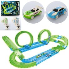 Автотрек траса гоночний трек 6688-609 світиться в темряві на радіоуправлінні з машинками**