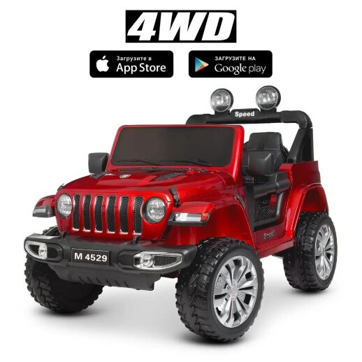 Дитячий електромобіль Джип Квадроцикл Ford Ranger M 4273ELS-2(24V) автопокраска чорний
