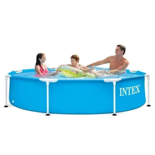 Тент для каркасного басейну Bestway 58037 діаметр 366 см темно-синій