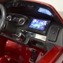 Дитячий електромобіль Ford Ranger 4WD M 3573(MP4)EBLRS-3 з м'яким сидінням червоний автопокраска**