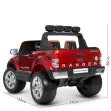 Дитячий електромобіль Ford Ranger 4WD M 3573(MP4)EBLRS-3 з м'яким сидінням червоний автопокраска**