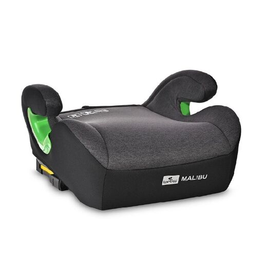 Автокрісло дитяче Бустер Lorelli Malibu Isofix 22-36 кг Black Jasper чорне