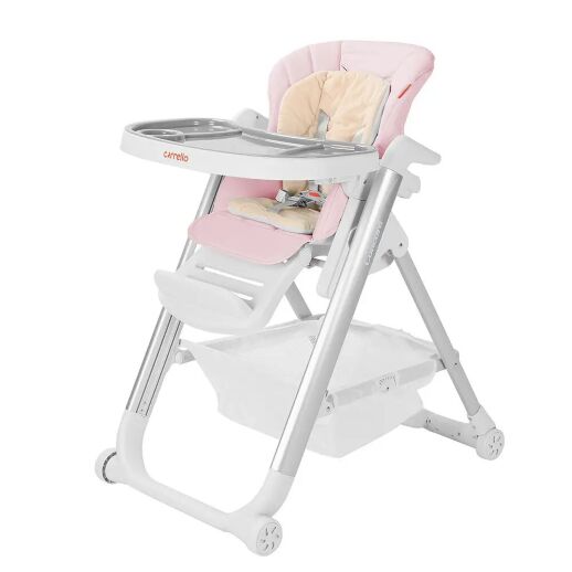 Класичний Стільчик для годування CARRELLO Concord CRL-7402 Salmon Pink рожевий