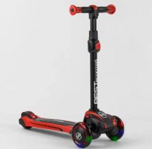 Самокат дитячий триколісний Best Scooter MX-40901 MAXI алюмінієвий кермо / червоний