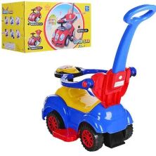 Дитяча каталка-толокар Bambi HZ 558 W-4 Bugatti з батьківською ручкою синій