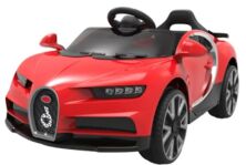 Дитячий електромобіль T-7638 EVA WHITE, Bugatti, червоний