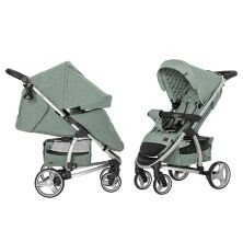 Дитяча прогулянкова коляска CARRELLO Vista CRL-8505 Denim Blue в льоні + дощовик