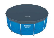 Тент для каркасного басейну Bestway 58037 діаметр 366 см темно-синій