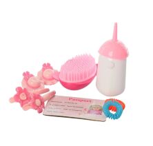 Інтерактивна лялька для дівчинки LIMO TOY 915-A звук п'є пляшечка сумка туфлі заколочки