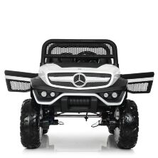 Дитячий двомісний електромобіль BAMBI Джип Мерседес 4WD M 4133EBLR-1 з амортизаторами білий