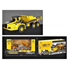 Будівельна техніка 1712 Машина Самоскид металевий інерційний (масштаб 1:18)