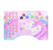 Дитяча регульована парта зі стільчиком розтискач Bambi B2071-42-5 (RU) Єдиноріг рожевий**