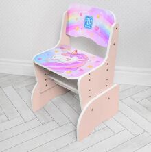 Дитяча регульована парта зі стільчиком розтискач Bambi B2071-42-5 (RU) Єдиноріг рожевий**
