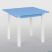 Столик 60*60 "ИГРУША", блакитний