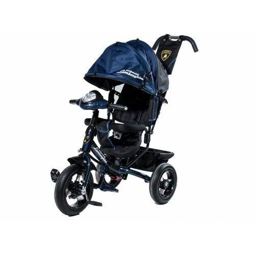 ⏩ Велосипед дитячий триколісний оновлений Lamborghini Air з фарою L2-O синій