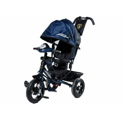 ⏩ Велосипед дитячий триколісний оновлений Lamborghini Air з фарою L2-O синій