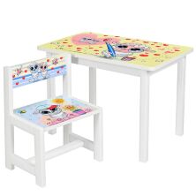 Дитячий стіл зі стільчиком Bambi BSM1-28 Овечка художник