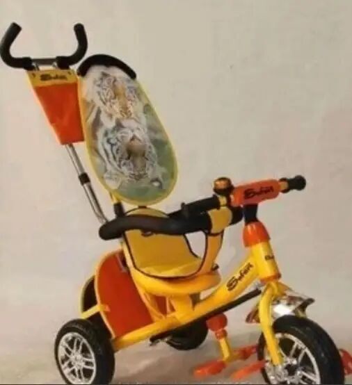 Велосипед дитячий триколісний Azimut BC-15 An Safari Єва колеса (жовтий)