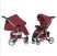 Дитяча прогулянкова коляска CARRELLO Vista CRL-8505 Ruby Red в льоні + дощовик