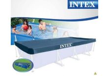 Тент для каркасного прямокутного басейну INTEX 28039 чорний