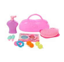 Інтерактивна лялька для дівчинки LIMO TOY 915-B звук п'є пляшечка сумка туфлі заколочки