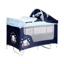 Манеж-ліжко ігровий Lorelli San Remo Rocker 2L Blue Bear синій