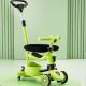 Дитячий триколісний самокат трансформер Maraton 3в1 K619 з батьківською ручкою, бампером, фарою, лайм