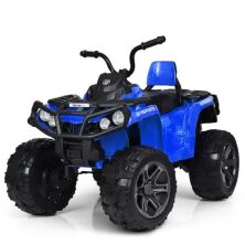 Дитячий електро квадроцикл електромобіль для підлітків 4WD BAMBI M 3999EBLR-4-синій з пультом управління