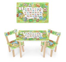 Дитячий стіл з двома стільчиками Bambi 501-134(UA) Школа**