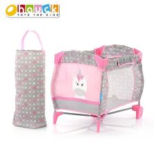 Іграшковий ляльковий МАНЕЖ ліжко для ляльок HAUCK D-90106 "Єдиноріжок" ігровий центр для ляльки з чохлом**