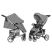Дитяча прогулянкова коляска CARRELLO Vista CRL-8505 Shark Gray в льоні + дощовик
