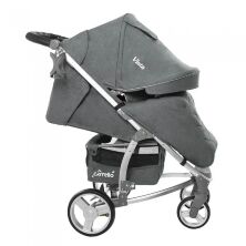 Дитяча прогулянкова коляска CARRELLO Vista CRL-8505 Shark Gray в льоні + дощовик