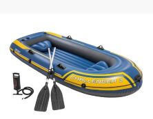 INTEX надувний човен 68370 Challenger рифлене дно весла насос