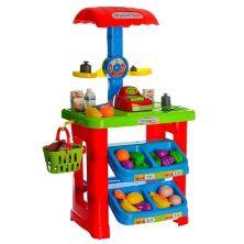 Дитячий ігровий набір магазин супермаркет LIMO TOY 661-79 прилавок каса продукти кошик ваги**