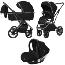 Дитяча універсальна коляска CARRELLO Aurora CRL-6502/1 (3in1) Almond Beige бежева з дощовиком