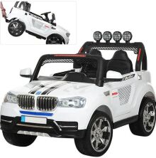 Двомісний дитячий електромобіль джип BMW 8088 білий