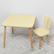 Дитячий столик зі стільчиком Bambi 04-025BEIGE дерев'яний (МДФ) / колір бежевий**