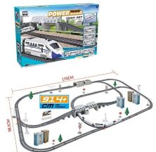 Залізниця 2181 довжина дороги 914см / 47 деталей дороги / 19 аксесуарів / на батарейці**