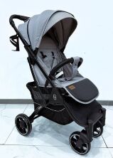 Дитяча прогулянкова алюмінієва коляска "JOY" Livvi LV-09257 з телескопічною ручкою сіра