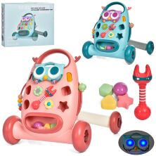 Дитяча Каталка ходунки штовхач K5 з ігровою панеллю. Є музика і світло / 2 кольори**