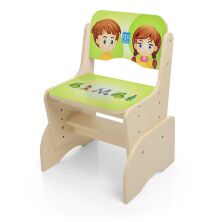 Дитяча регульована парта зі стільчиком растишка Bambi B2071-17-1 / Колір венге світлий Алфавіт Англійська**