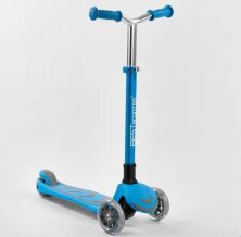 Дитячий складаний самокат триколісний Best Scooter Y-00180 алюмінієвий / колір блакитний