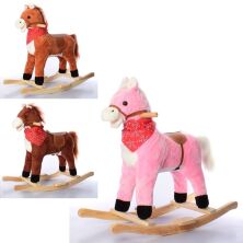 Качалка-каталка Конячка зі звуковими ефектами MP 0086-4 рухливий рот і хвіст / в наявності 3 кольори**