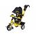 ⏩ Велосипед дитячий триколісний Lamborghini LР2O Єва колеса з фарою і ключем запалюванням жовтий