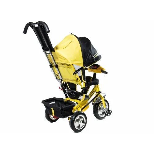 ⏩ Велосипед дитячий триколісний Lamborghini LР2O Єва колеса з фарою і ключем запалюванням жовтий