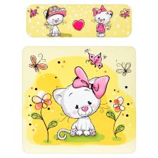 Дитячий стіл зі стільчиком Bambi BSM2K-24 Жовті котики**